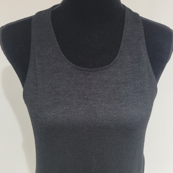 Wilfred Free Women's Marled Longline Tank Top Small Black Basics Layering Casual - Picture 4 of 9